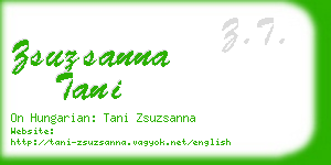 zsuzsanna tani business card